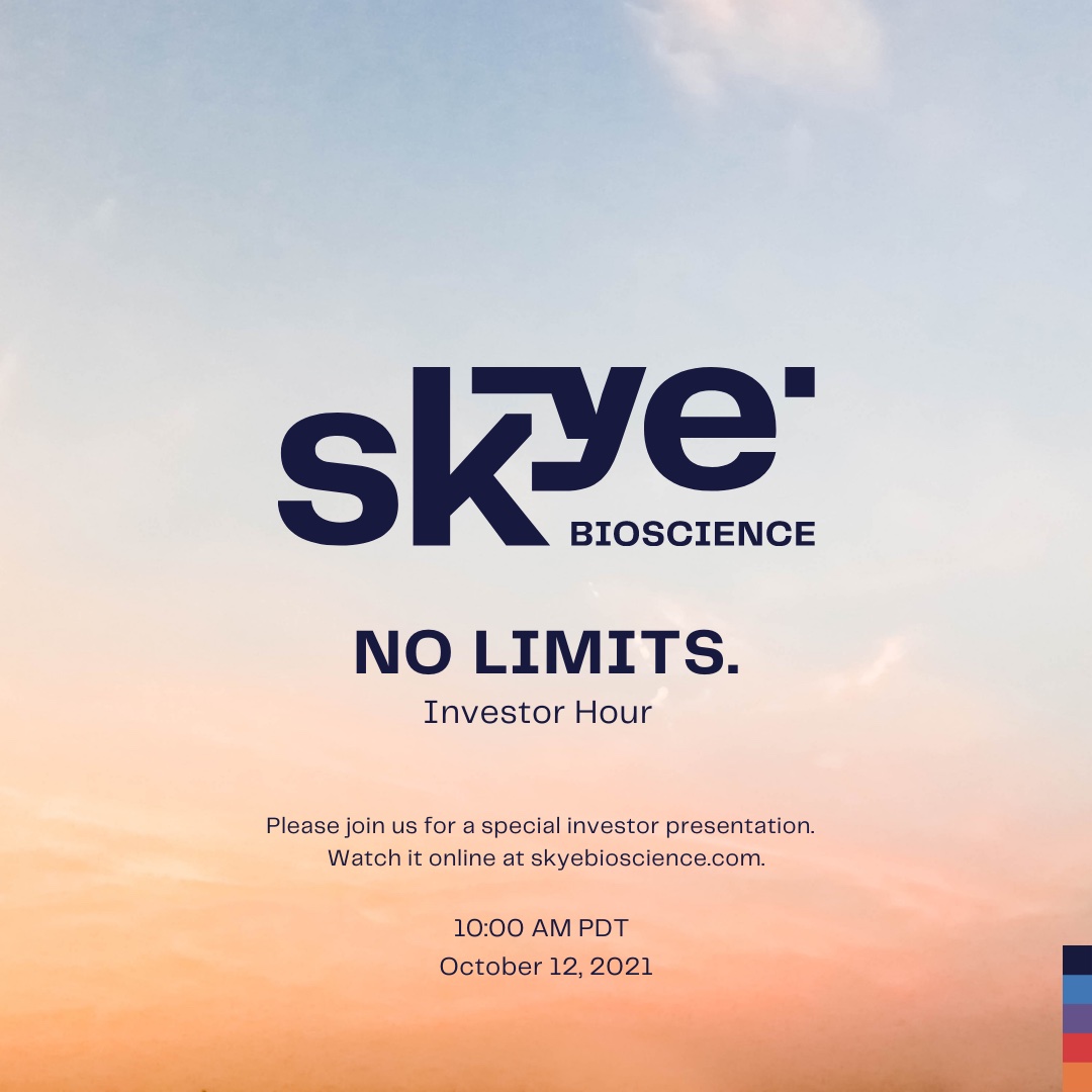 SKYE BIOSCIENCE INVESTOR HOUR