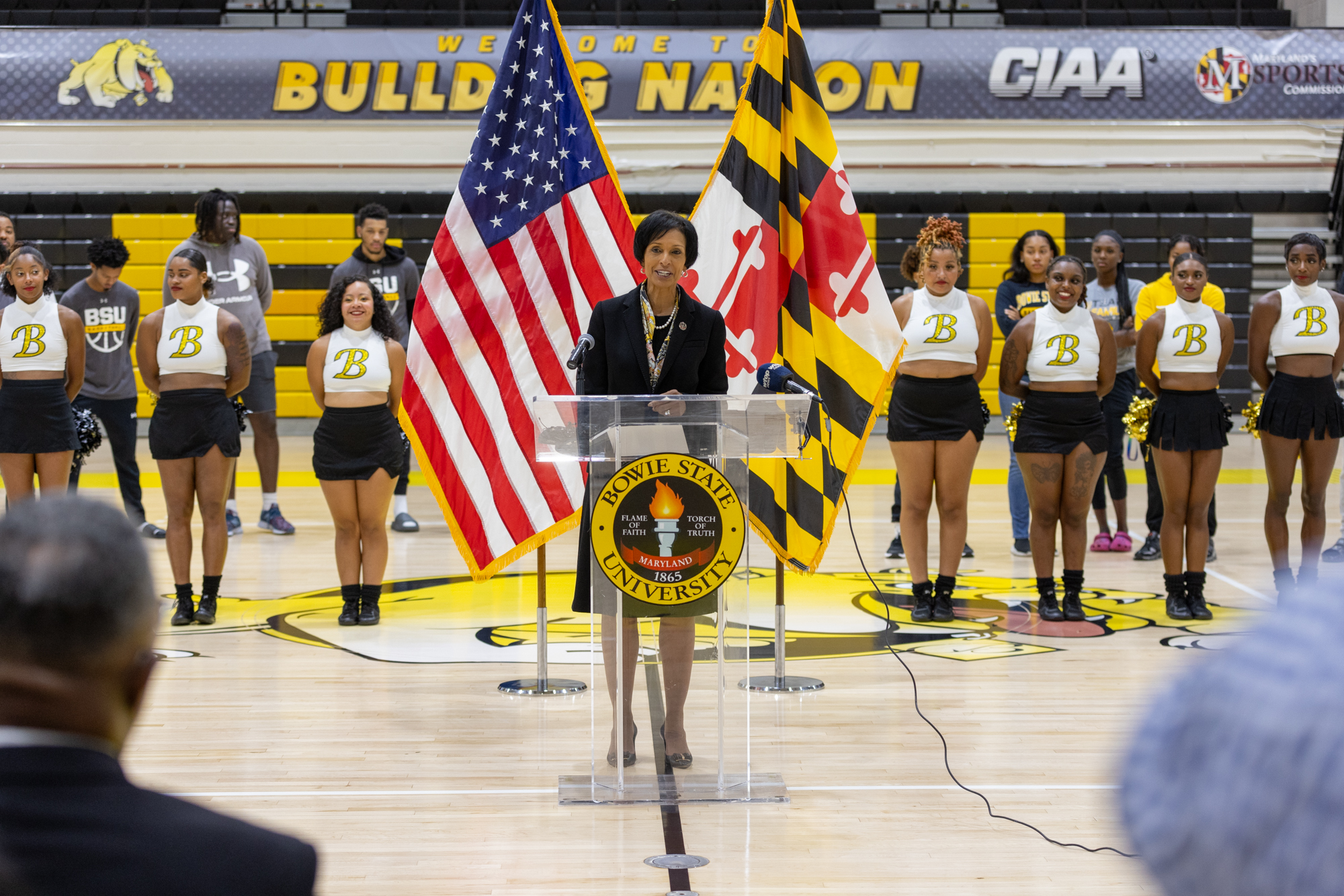 Bowie State University Unveils New Basketball Court