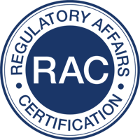 Regulatory Affairs Certification (RAC) seal