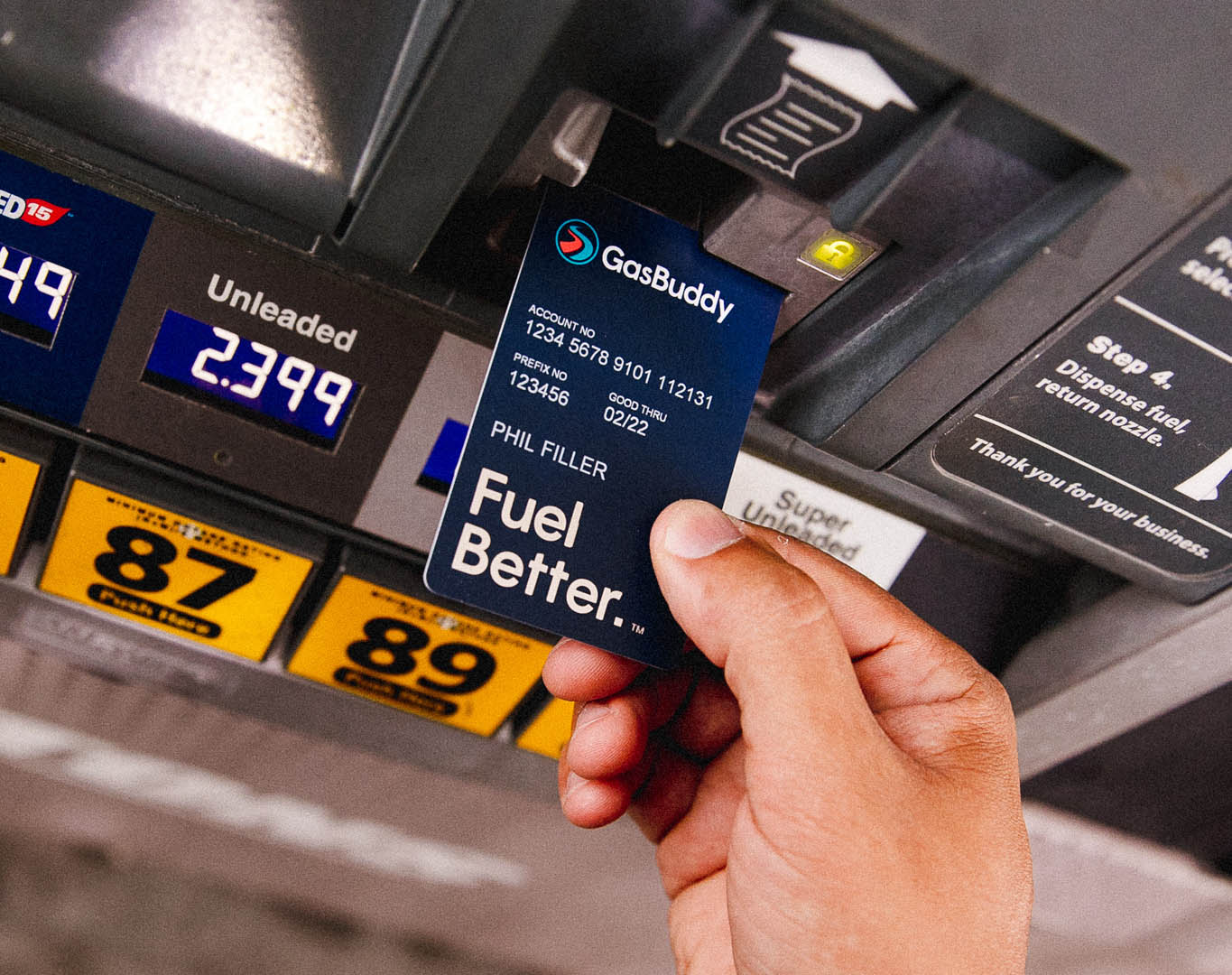 Pay with GasBuddy card