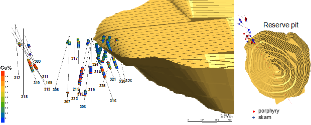 Figure 1: Location of Constancia North Drill Holes