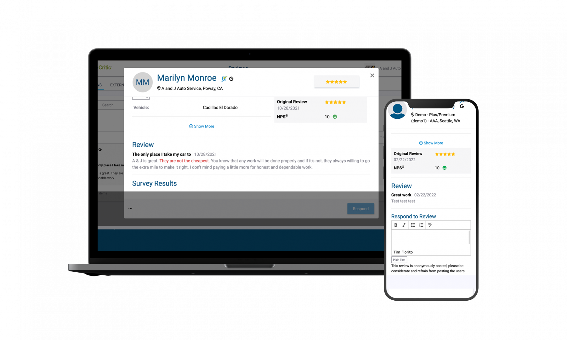 SureCritic's platform helps companies easily gather, manage, and promote reviews from their verified customers.