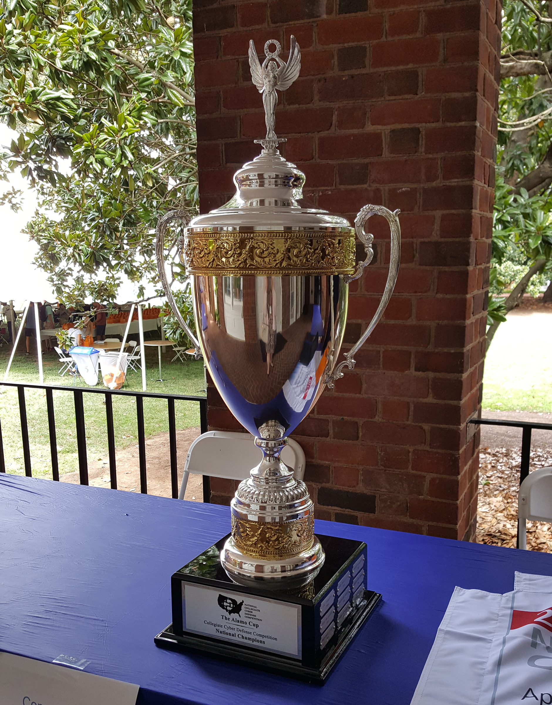 National Collegiate Cyber Defense Competition trophy.