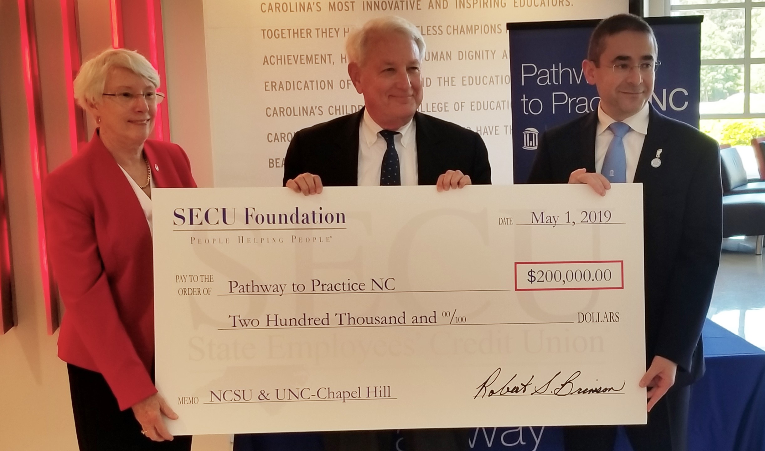 Pathway to Practice NC check presentation