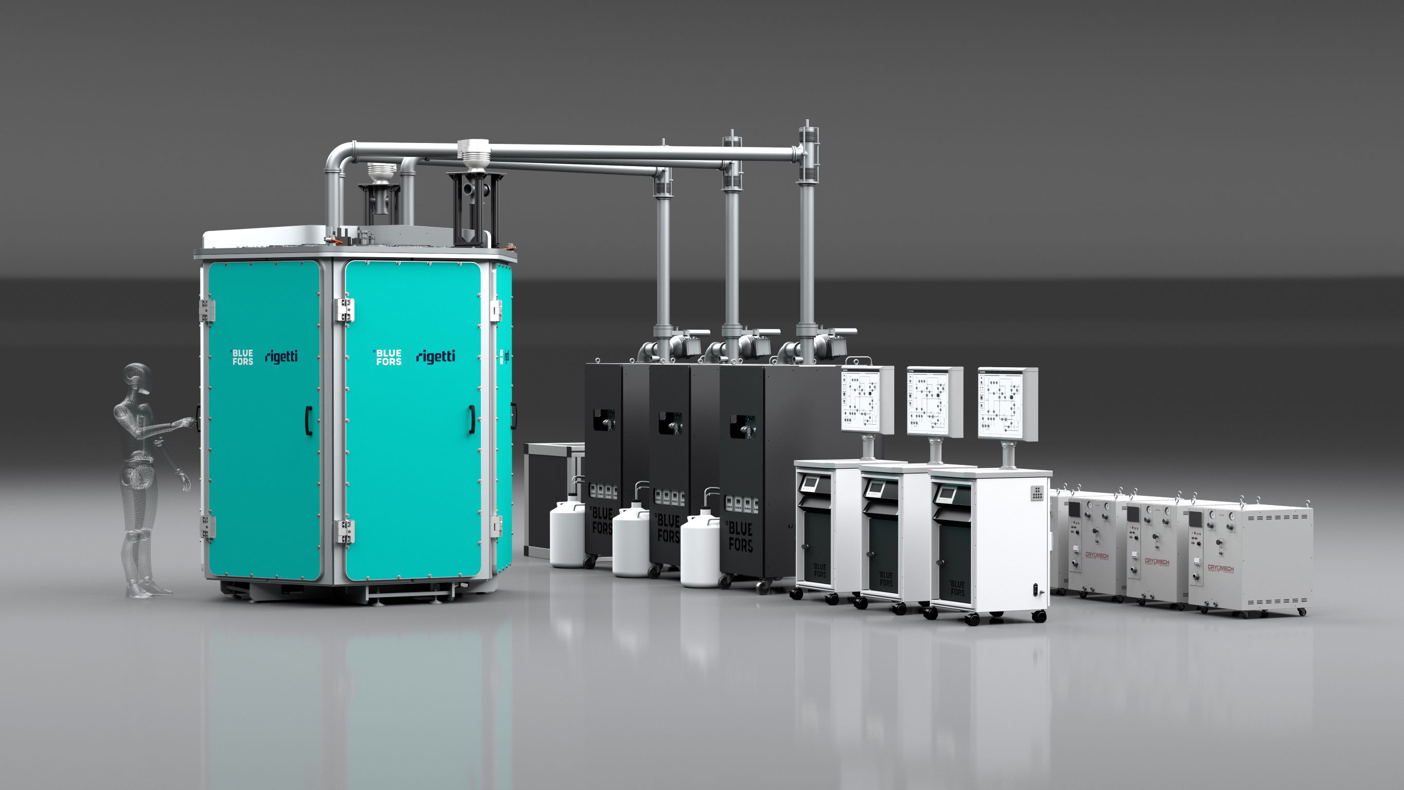 Rigetti has entered into a partnership with Bluefors, a leading provider of cryogenic systems, to develop next-generation cryogenic platforms expected to be used for Rigetti’s anticipated 336-qubit, 1,000+ qubit, and 4,000+ qubit quantum processing units. These new KIDE cryogenic platforms are expected to provide the larger size, increased cooling power, and modular design needed to support Rigetti’s integrated product roadmap. Rigetti plans to take delivery of its first KIDE in early 2023, with subsequent deliveries planned for late 2023 and beyond.