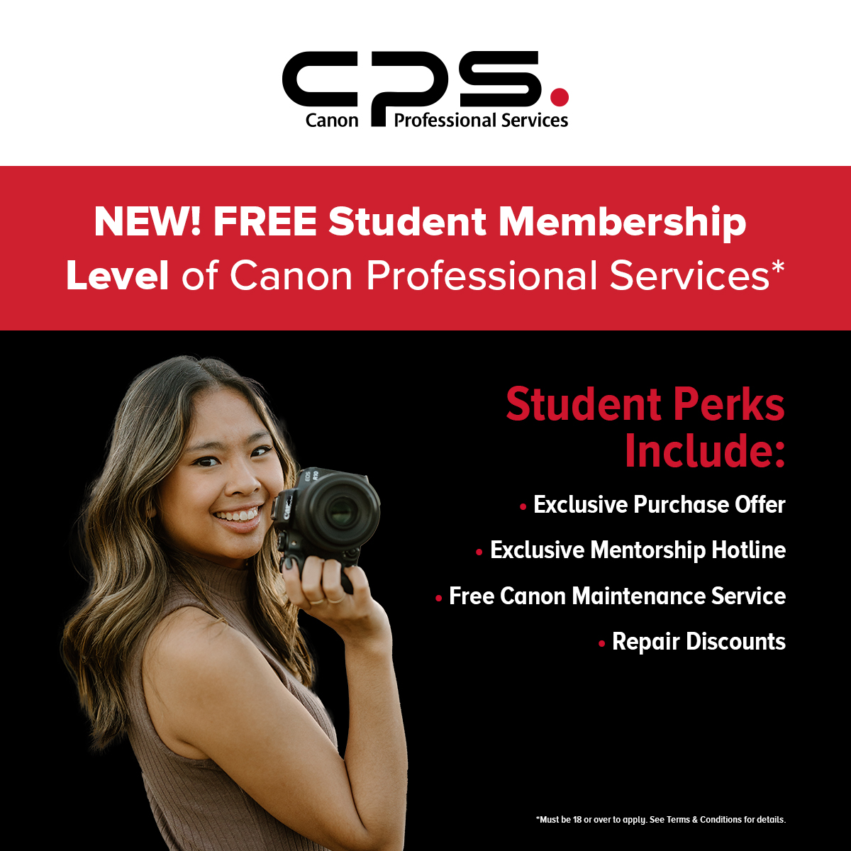 New: Canon Student Professional Services