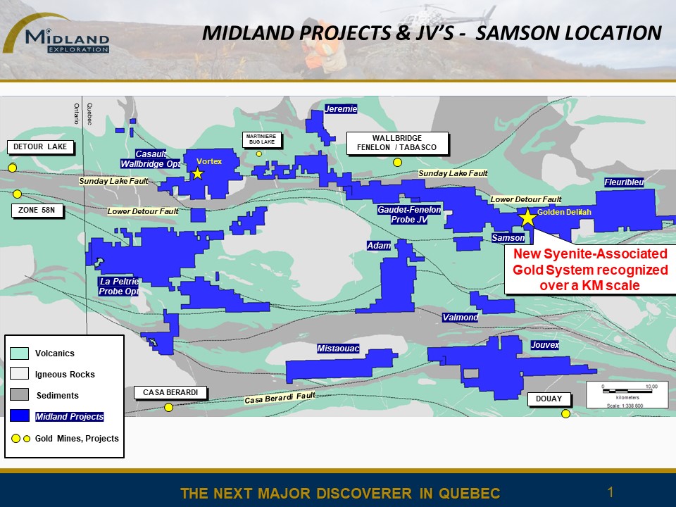 Figure 1 Samson project location