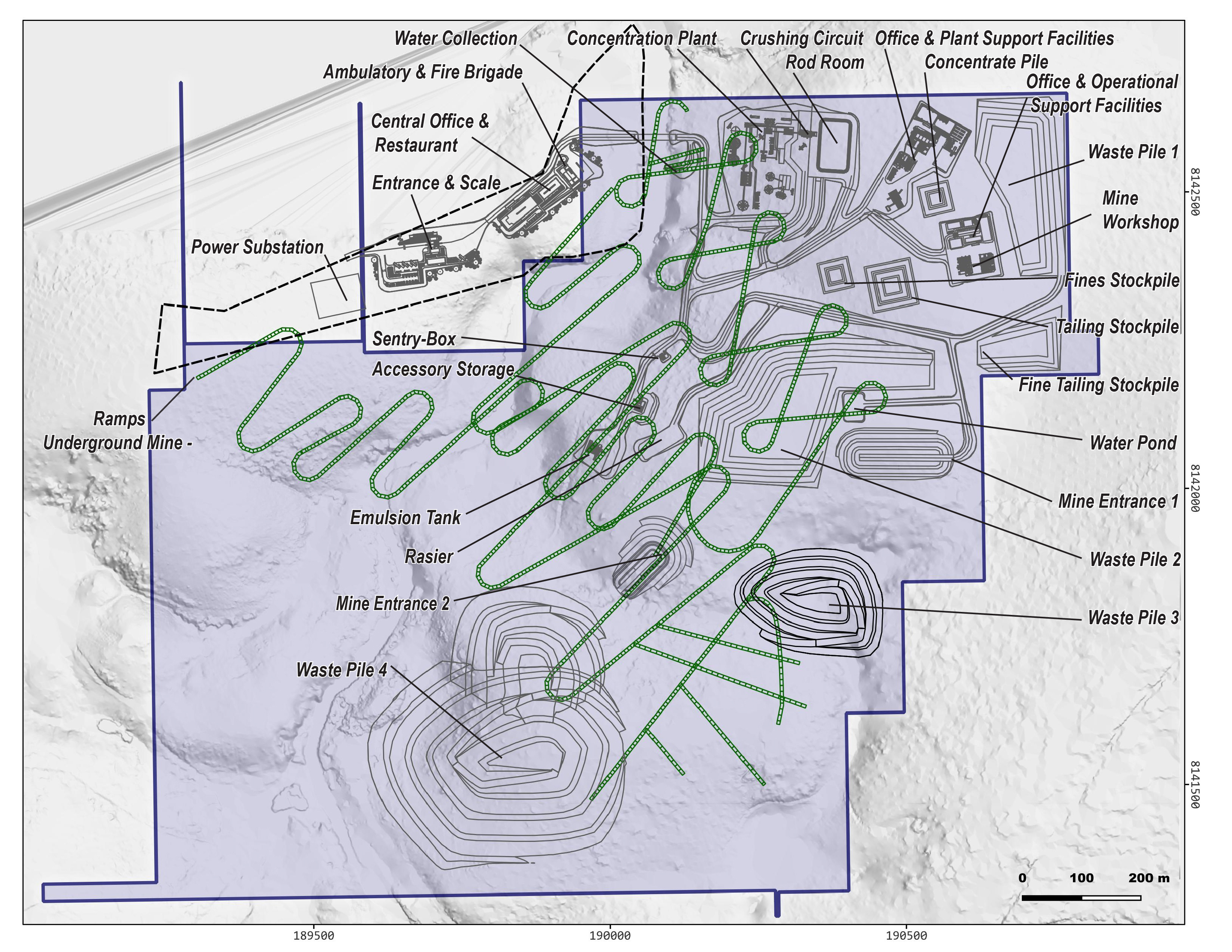 Figure 3. Proposed Project Layout and Infrastructure