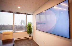 Elevar Therapeutics' new corporate headquarters in Fort Lee, New Jersey, overlooks the Hudson River