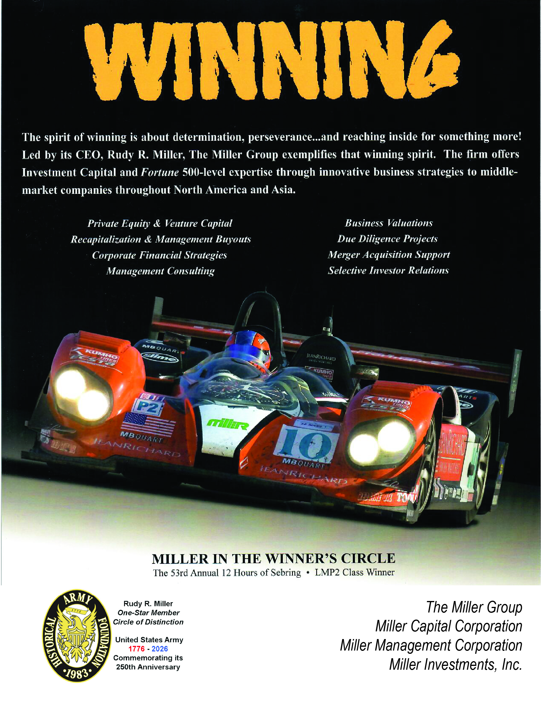 The Miller Group - Miller Capital Voted Best Investment Firm 2026 Seventh Consecutive Year