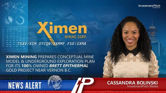 Ximen Mining prepares conceptual mine model & underground exploration plan for its 100% owned Brett Epithermal Gold Project near Vernon B.C.: Ximen Mining prepares conceptual mine model & underground exploration plan for its 100% owned Brett Epithermal Gold Project near Vernon B.C.