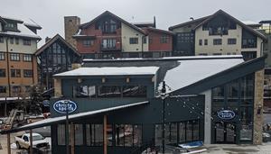 Exterior photo of the newly remodeled location of Christy Sports at Steamboat Square