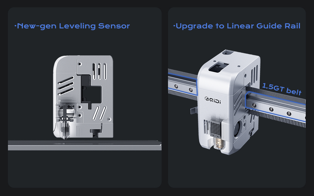 Qidi New-gen Leveling Sensor & Upgrade to Linear Guide Rail