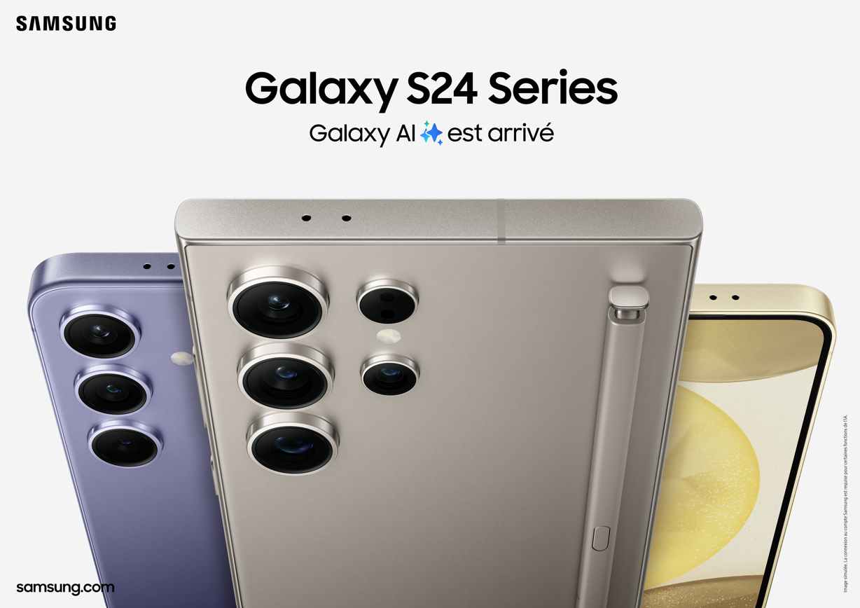 La nouvelle gamme Samsung Galaxy S24 est maintenant offerte