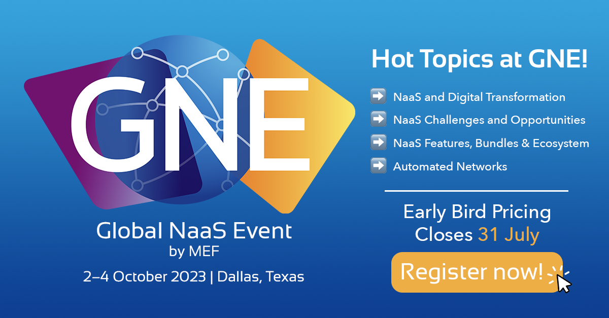 MEF's GNE will showcase the latest advancements in secure NaaS, featuring keynotes, insightful presentations, and engaging panels by leading industry experts.