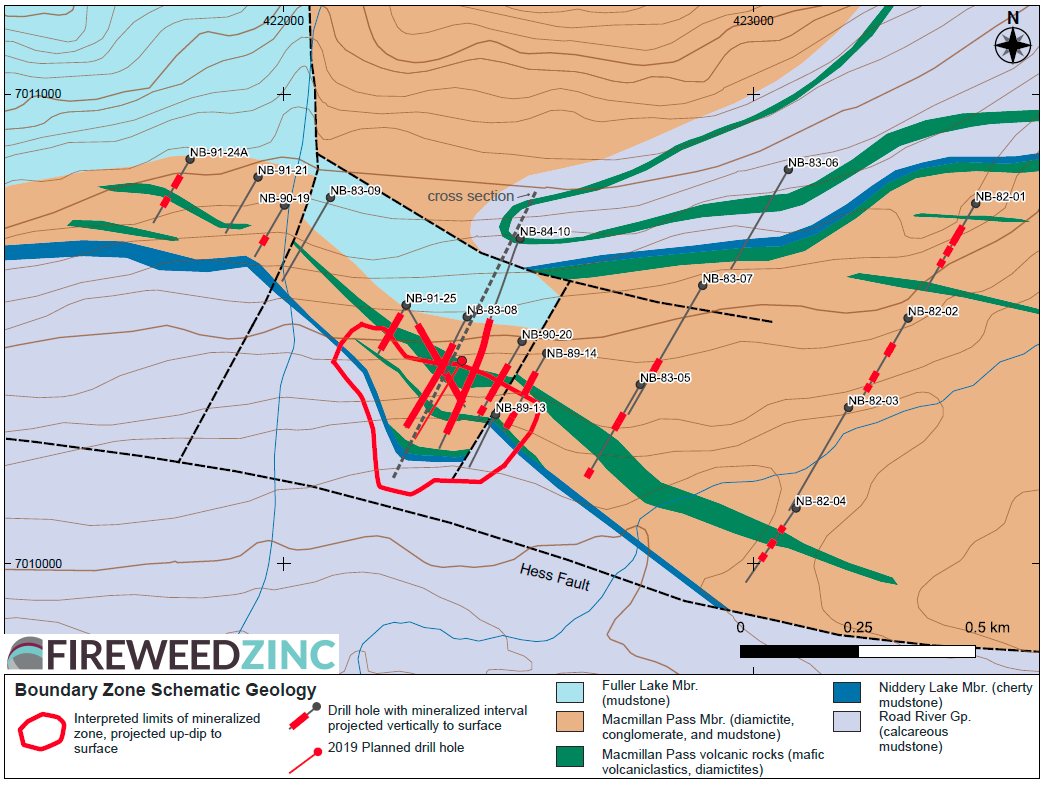 Boundary Zone Schematic Geology