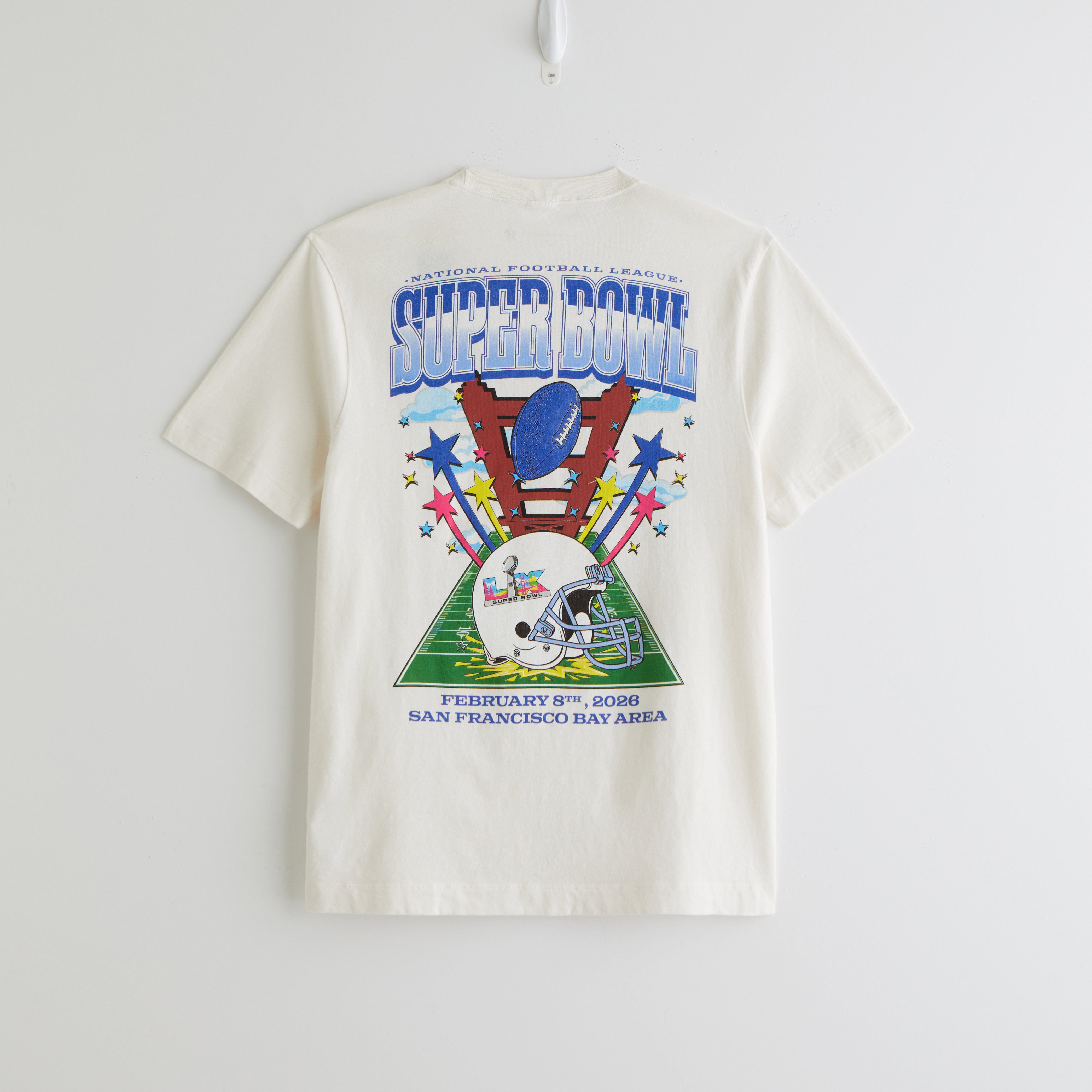 Abercrombie Super Bowl styles for the whole family ranging from $45-$150 online and at an Abercrombie experience within the NFL Shop presented by Visa.