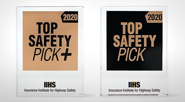 2020 TOP SAFETY PICK and TOP SAFETY PICK+ award images