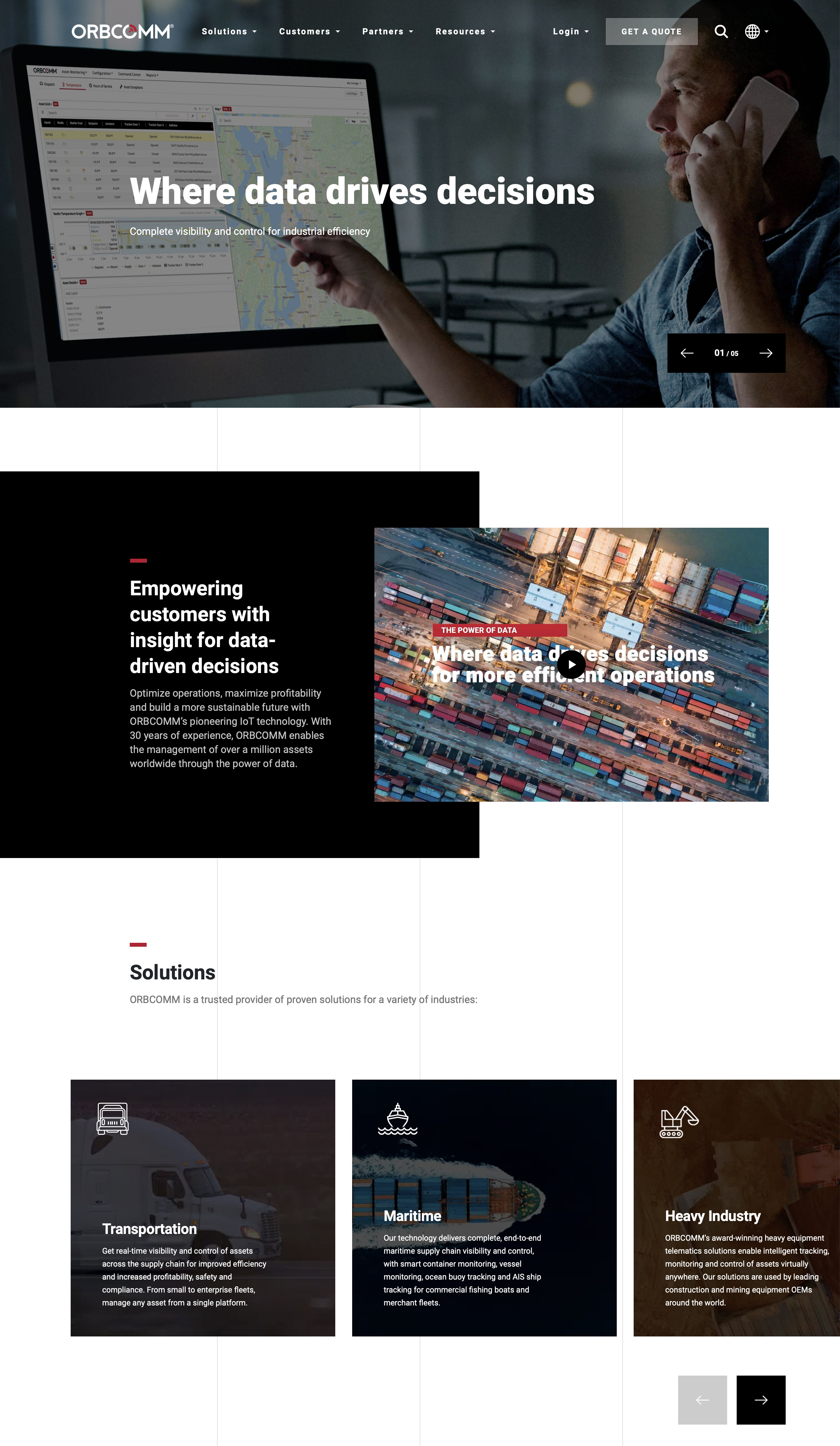 ORBCOMM's new website creates an enhanced user experience through a redesigned interface along with improved usability and performance.