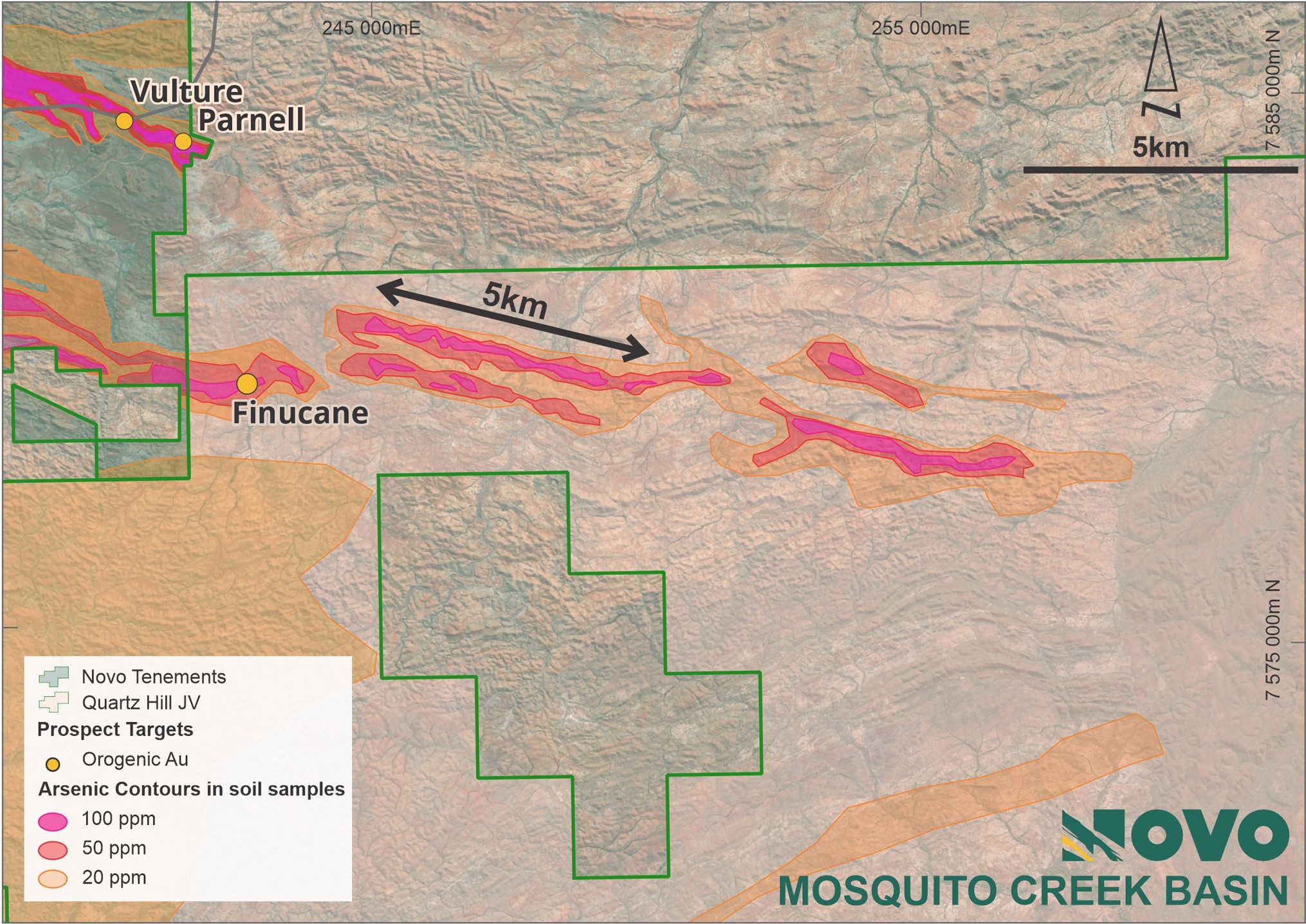 Significant New Gold Targets in the Mosquito Creek Basin