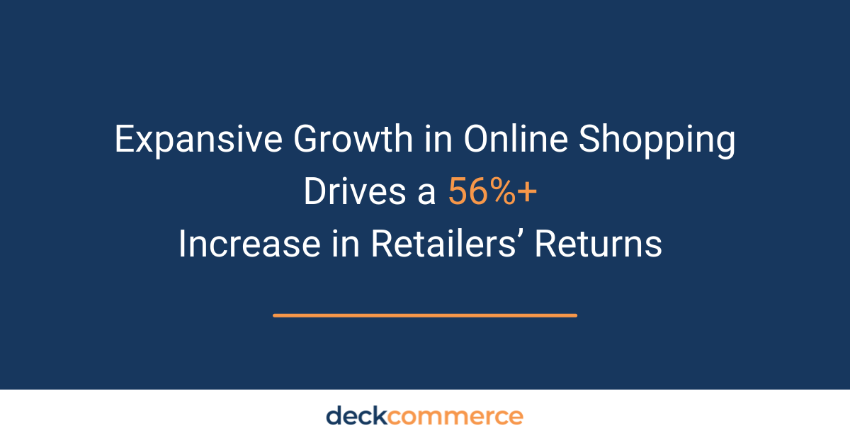 Expansive Growth in Online Shopping Drives a 56%+ Increase in Retailers’ Returns