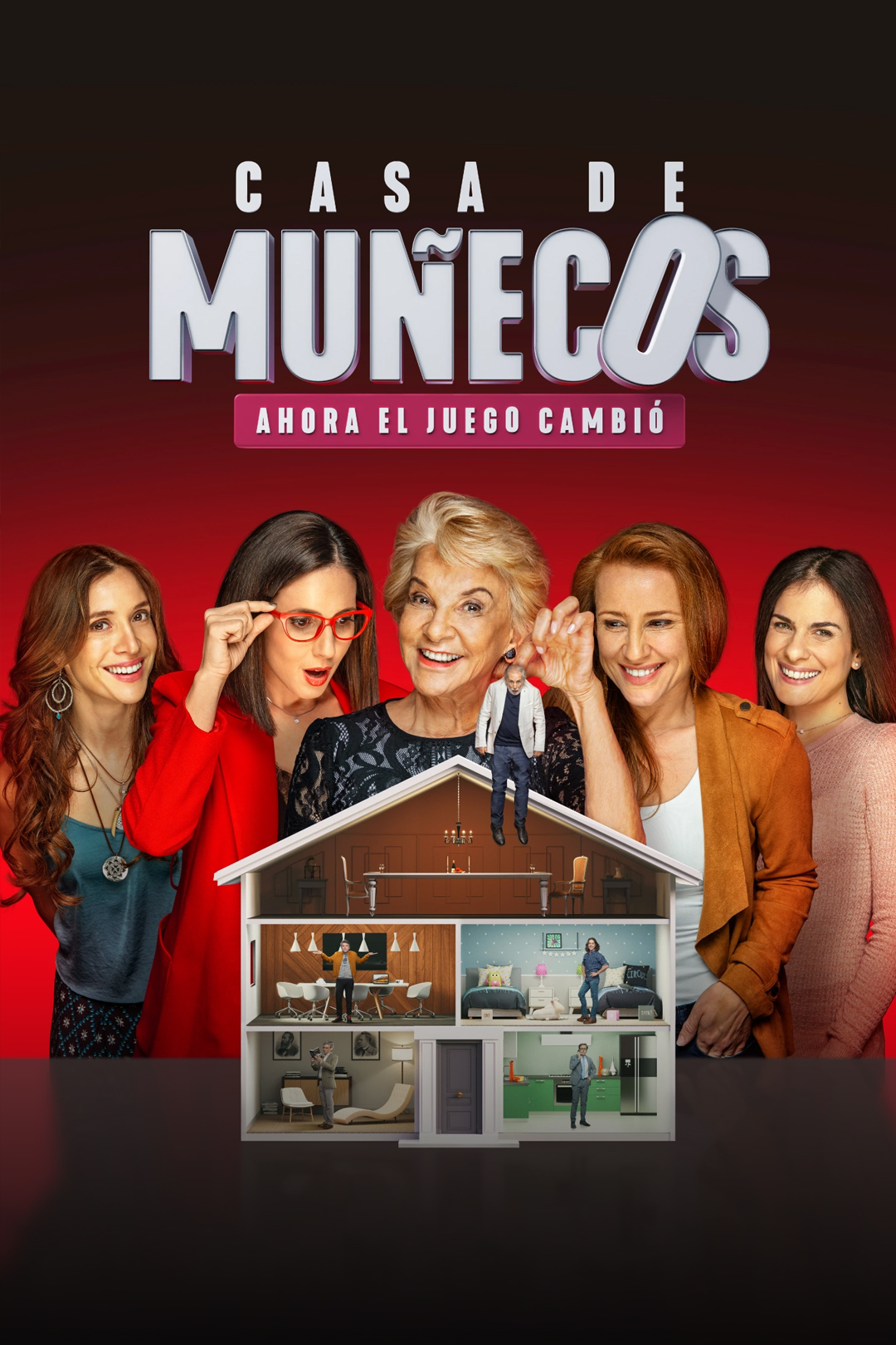 Casa de Muñecos is a Chilean telenovela which revolves around the Falco sisters, who will discover why their mother abandoned their father after more than 50 years of marriage.  