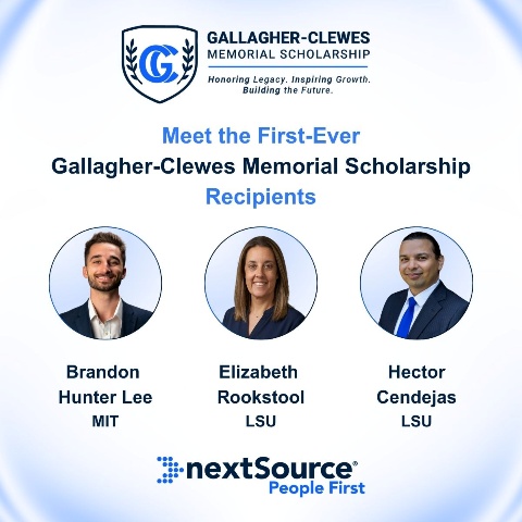 nextSource Announces Recipients of the Inaugural Gallagher-Clewes Memorial Scholarship