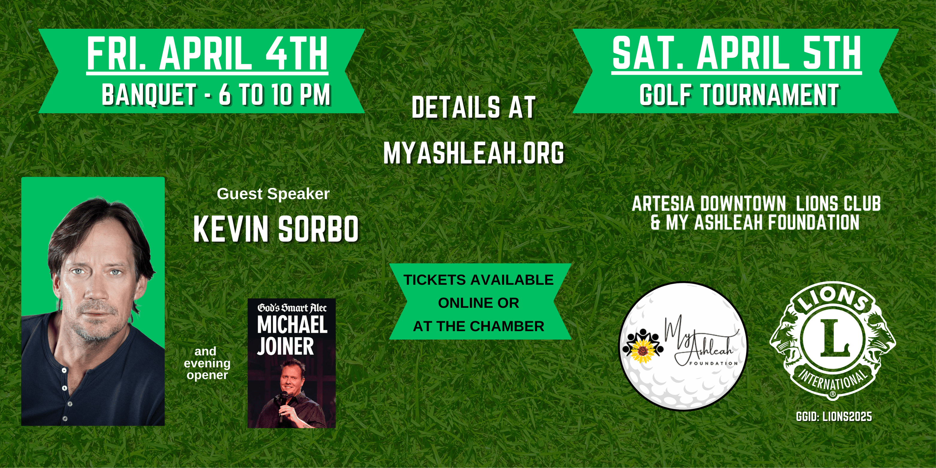 My Ashleah Foundation 1st Annual Golf Tournament and Banquet with Kevin Sorbo