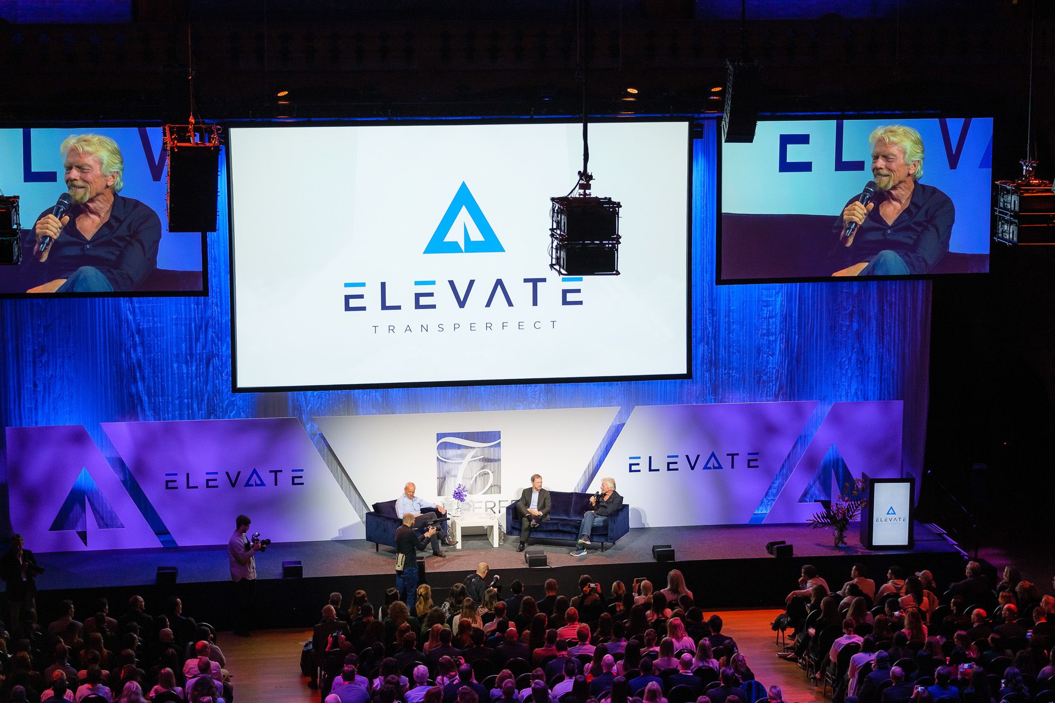 Sir Richard Branson speaks at TransPerfect’s ELEVATE conference in Amsterdam