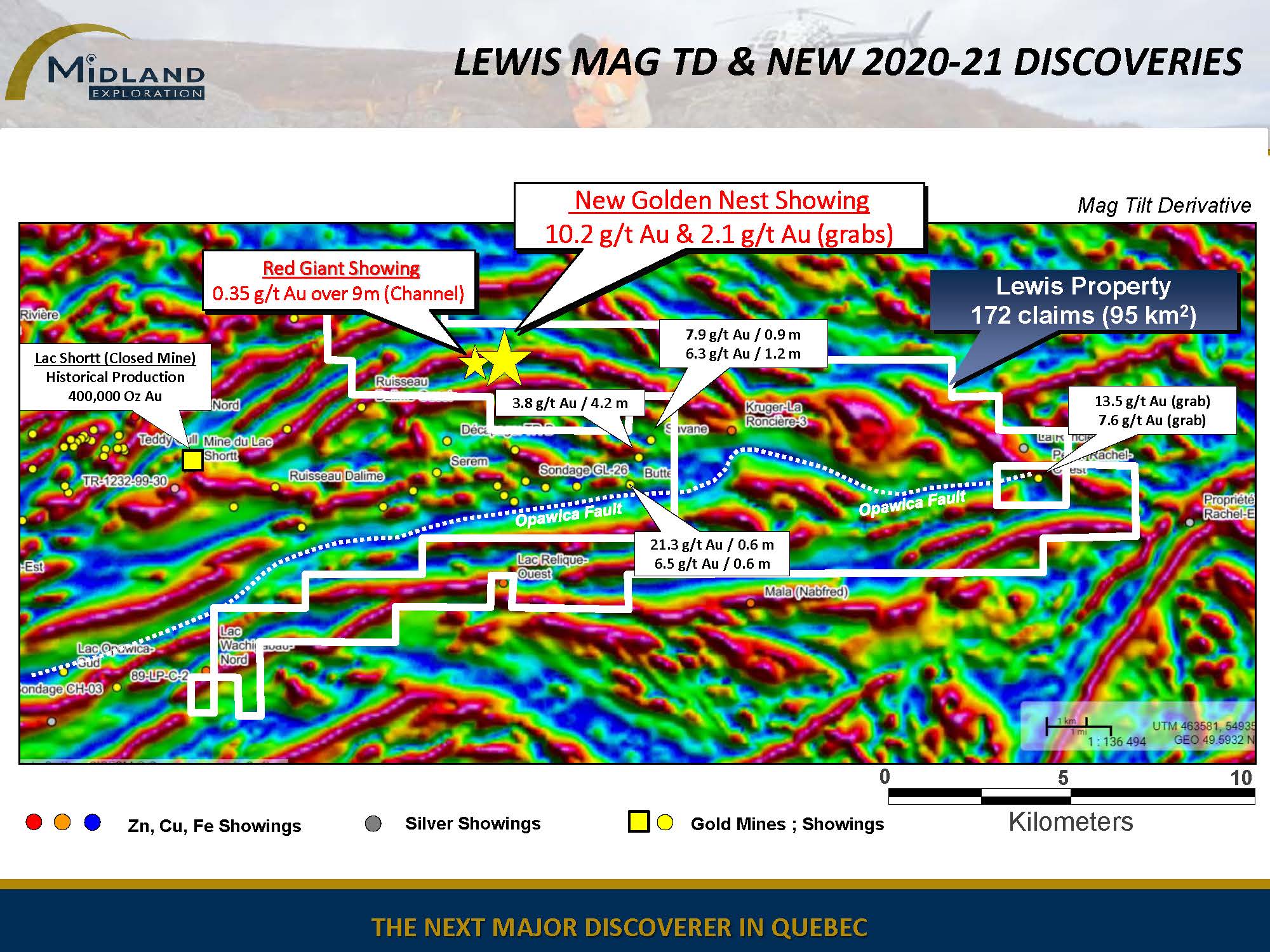 Figure 4 Lewis Mag TD and New 2020-21 Discoveries