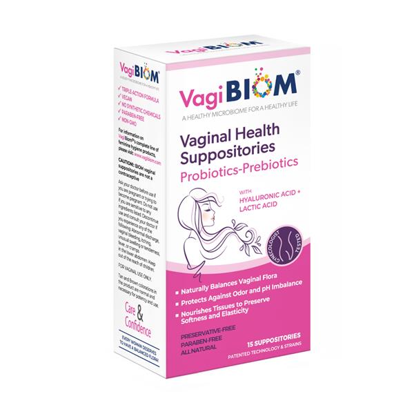 VagiBiom® microbiome-based probiotic suppositories, the company’s flagship feminine care product.