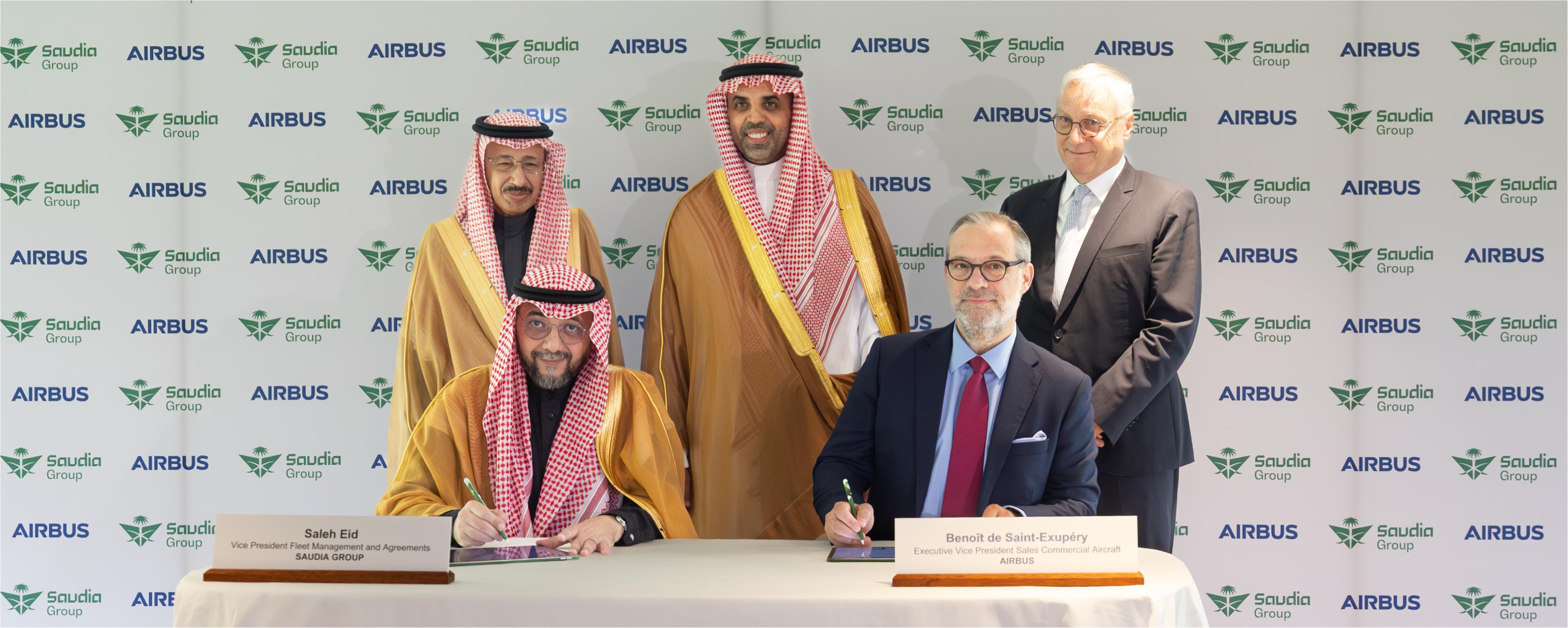 Saudia Group Signs Deal with Airbus to Acquire up to 20 Wide-Body Aircraft
