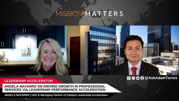 Angela Navarro was interviewed by Adam Torres on the Mission Matters Innovation Podcast. 