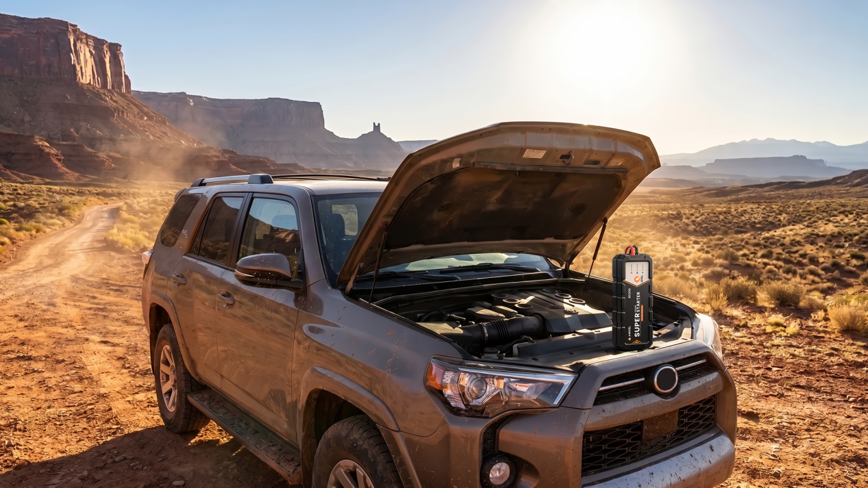 The ANCEL Series Super Starter offers continuous battery protection and starting reliability for drivers venturing into national parks with limited ce