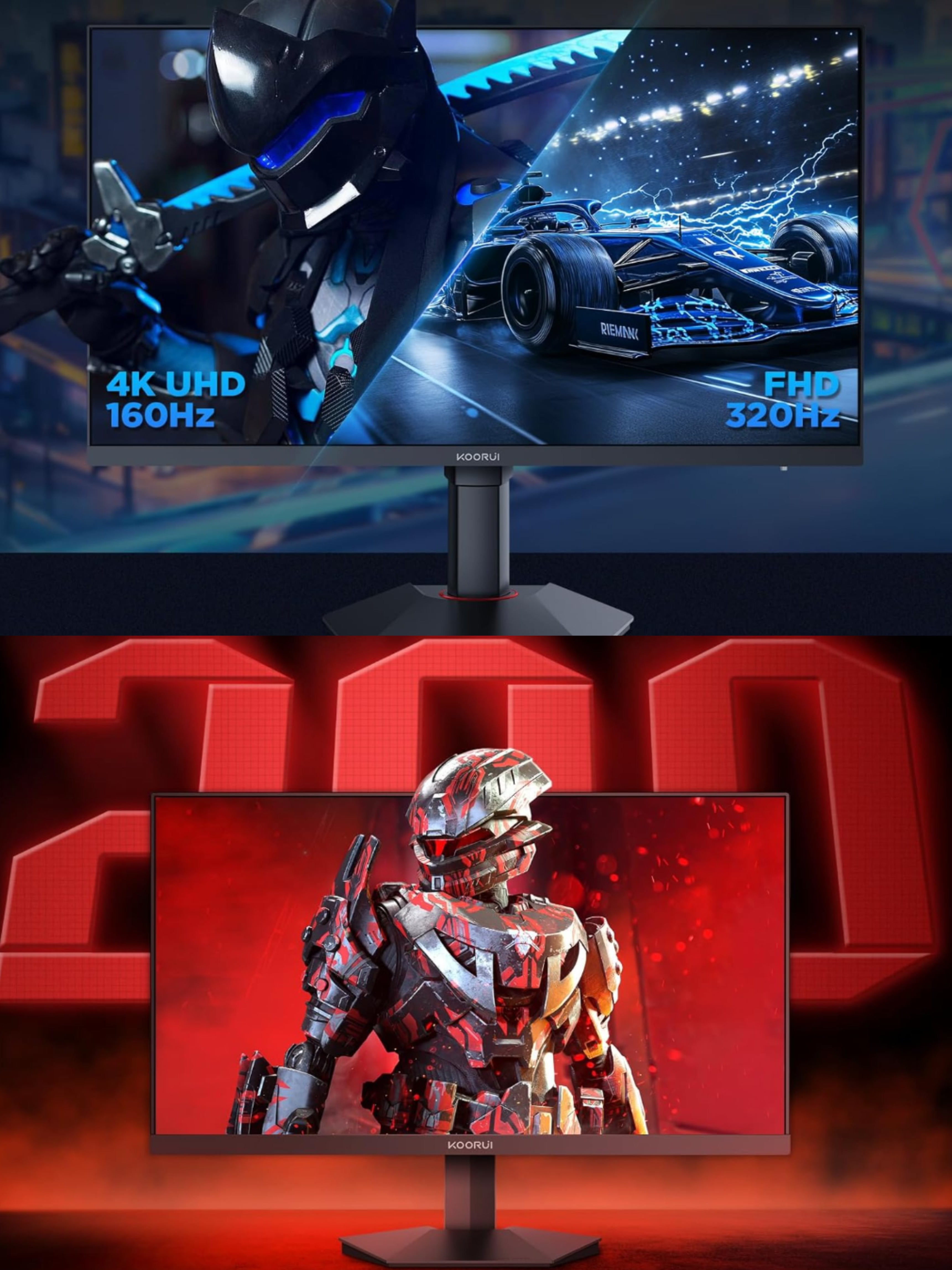 *KOORUI's latest G Series monitors