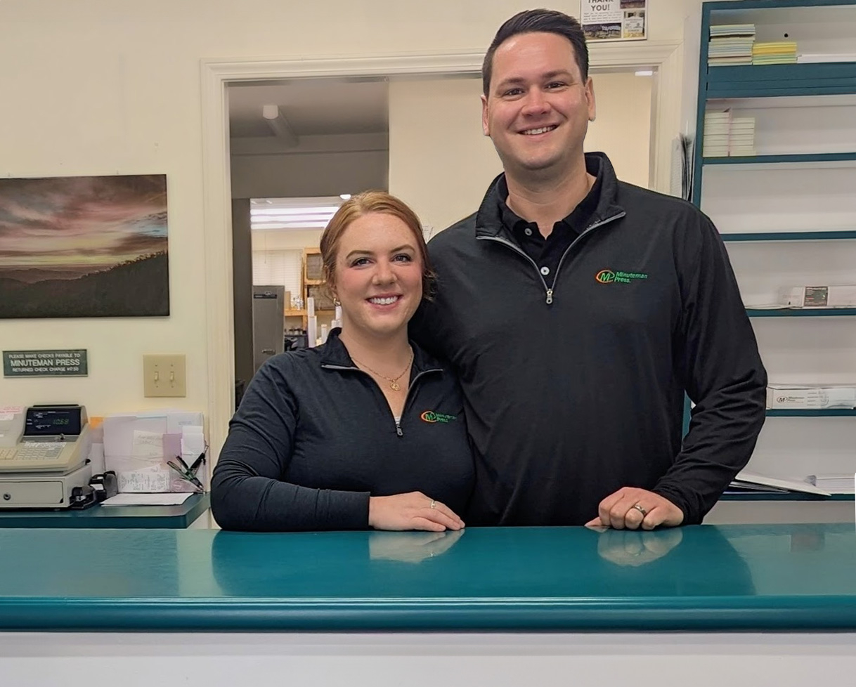 Minuteman Press franchise owners Melissa & Frank Hiti, Lebanon, Ohio.