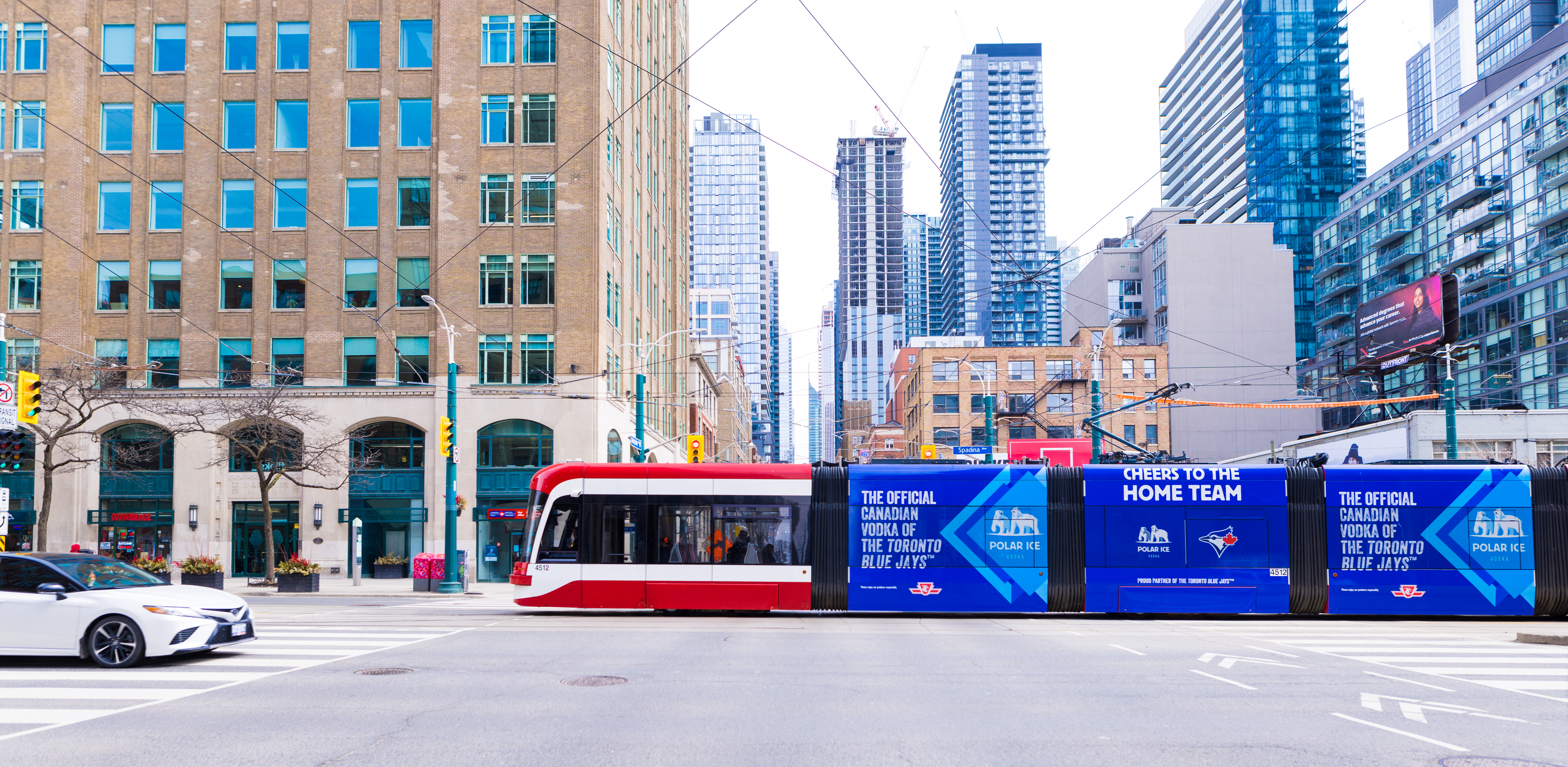 Free TTC Rides on 510 Spadina on April 11th from 5:00p.m. to 11:59p.m., courtesy of Polar Ice Vodka.