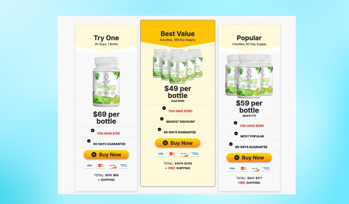 Slimjaro Pricing