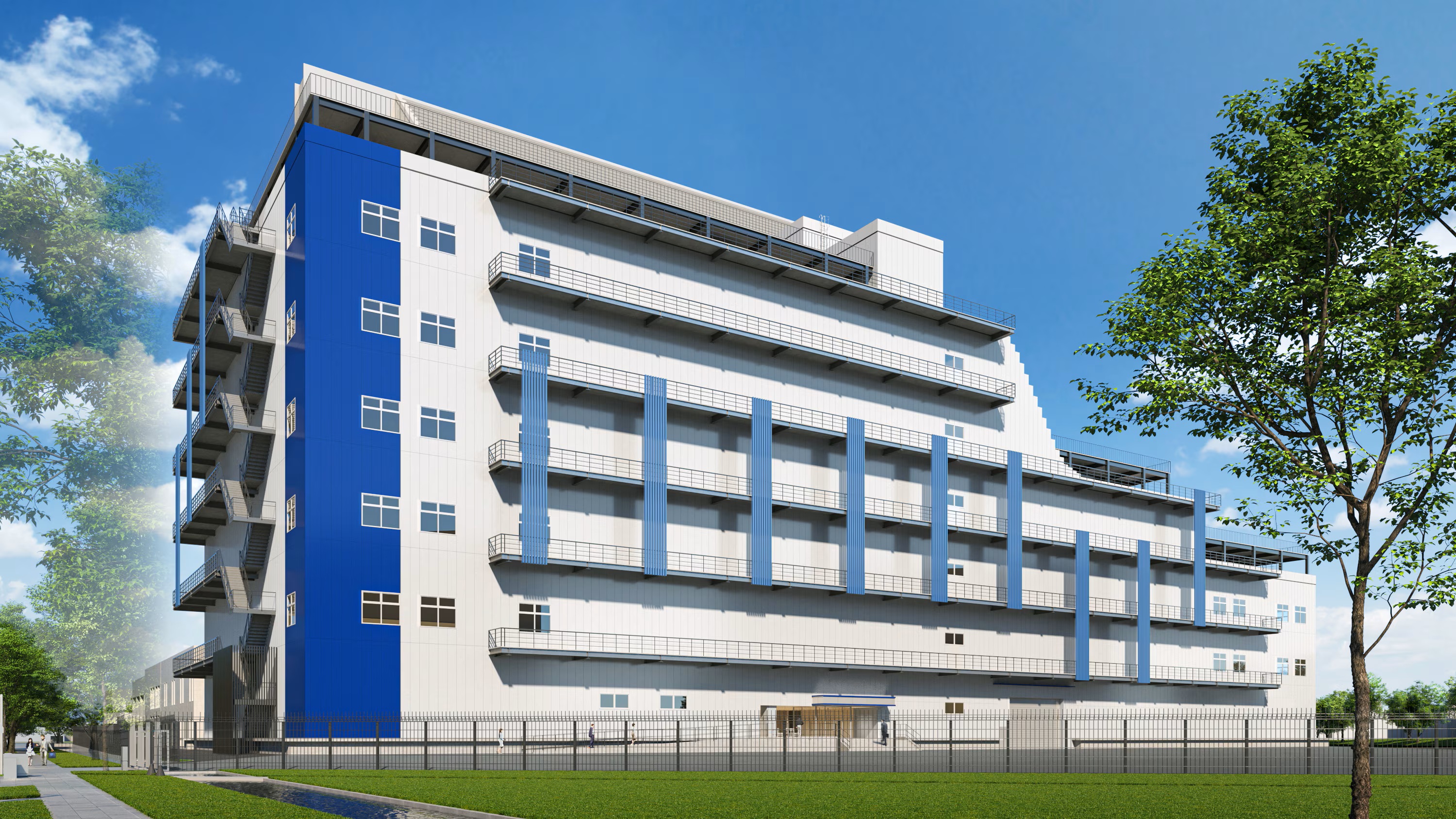 Rendering of Digital Realty’s NRT14 data center in the Greater Tokyo area