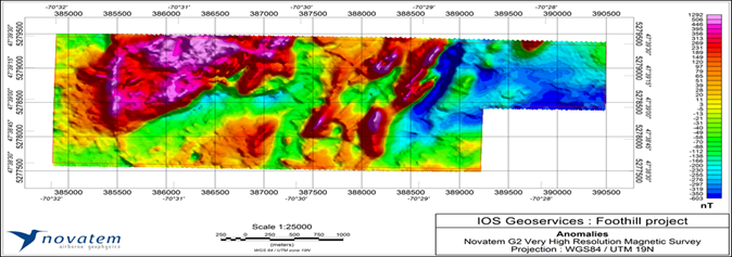 First Phase of Exploration on Foothills Property Confirms Presence of High TiO2 Grades