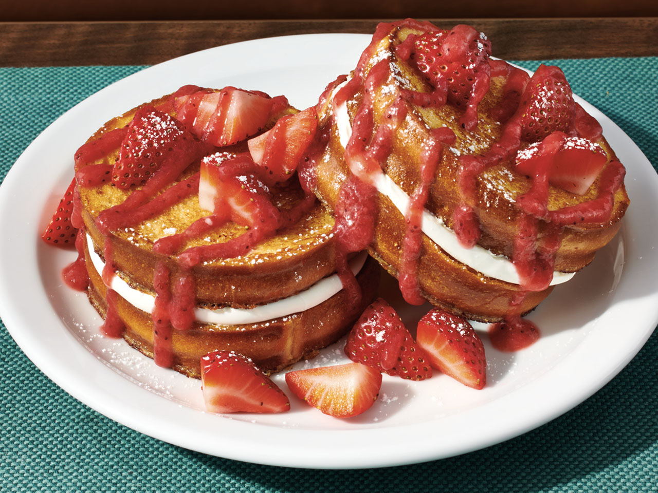 Denny's Strawberry Stuffed French Toast