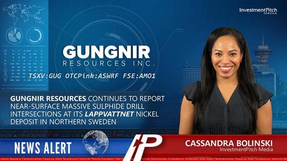 Gungnir Resources continues to report near-surface massive sulphide drill intersections at its Lappvattnet nickel deposit in northern Sweden.: Gungnir Resources continues to report near-surface massive sulphide drill intersections at its Lappvattnet nickel deposit in northern Sweden.
