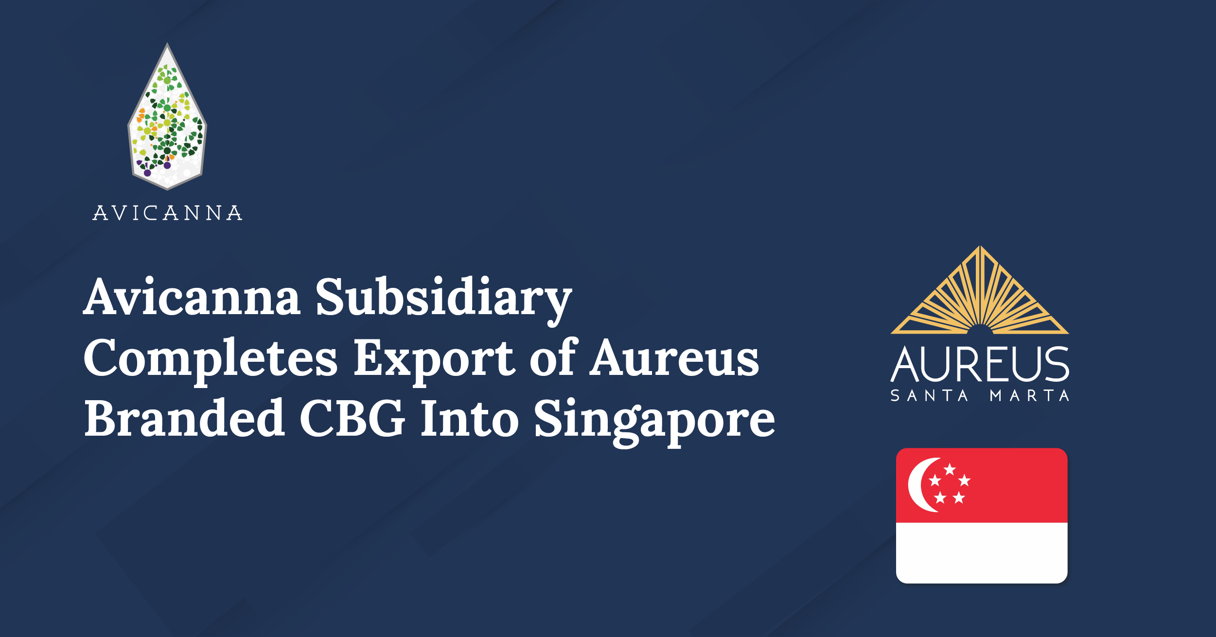 Avicanna exporta CBG into Singapore