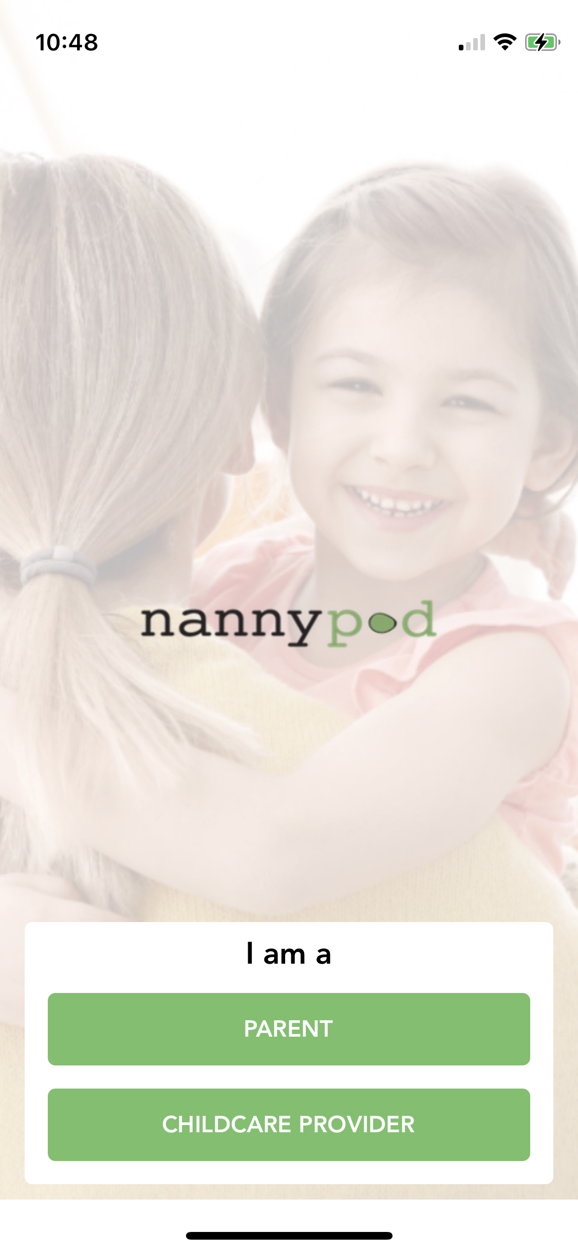 NannyPod App - Sign In
