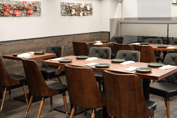 The inside of the restaurant