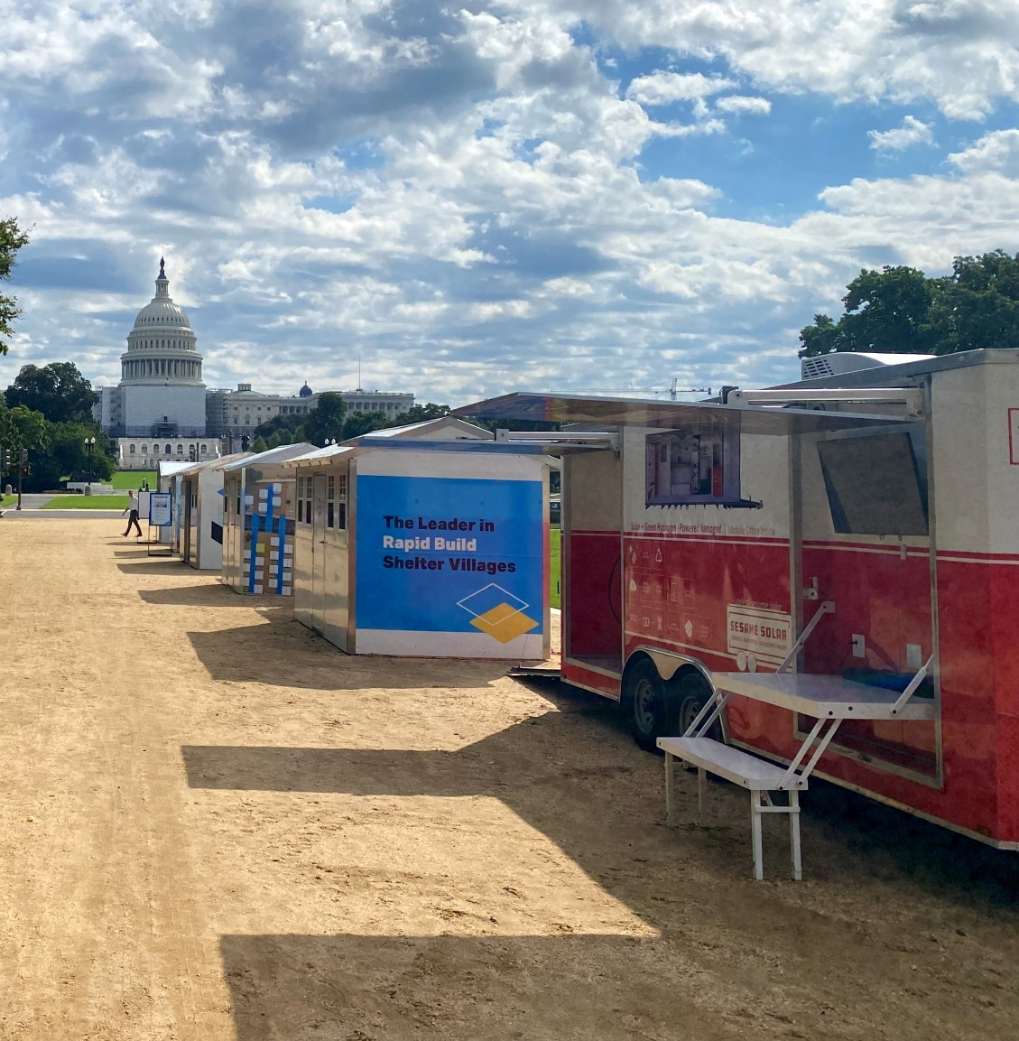 Shelter village demonstration on the National Mall