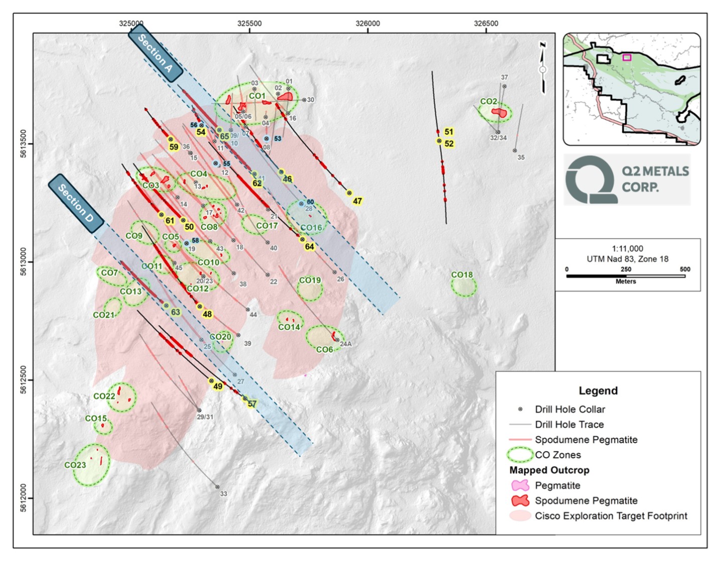 Figure 1. Map of Drilling Area, Cisco Project
