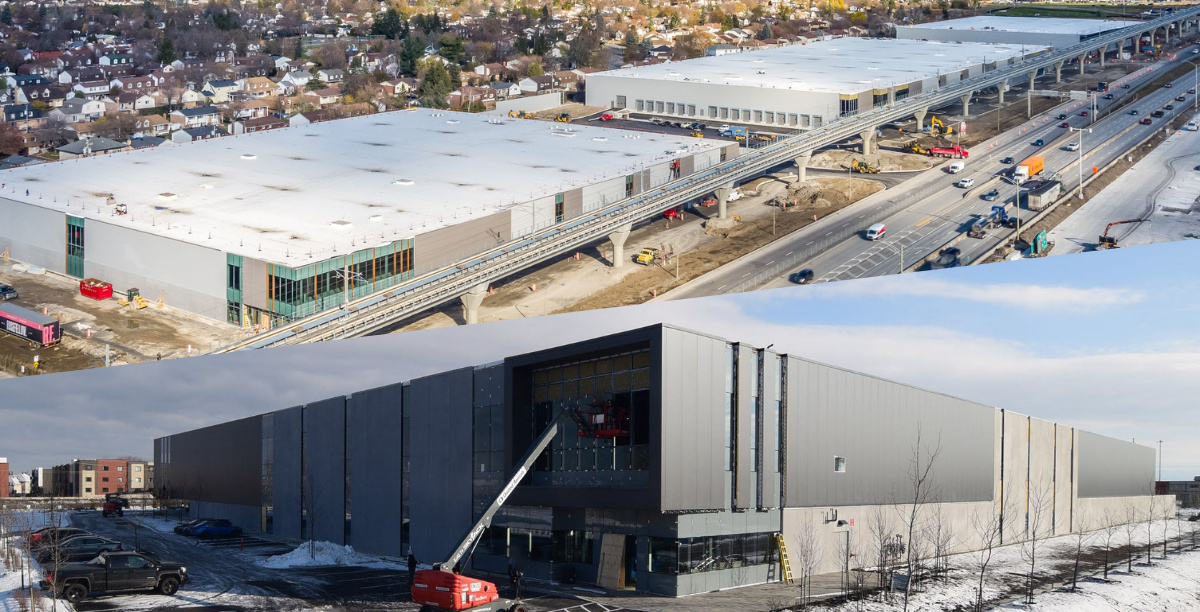 Two new Skyline Industrial REIT developments in Montreal. 