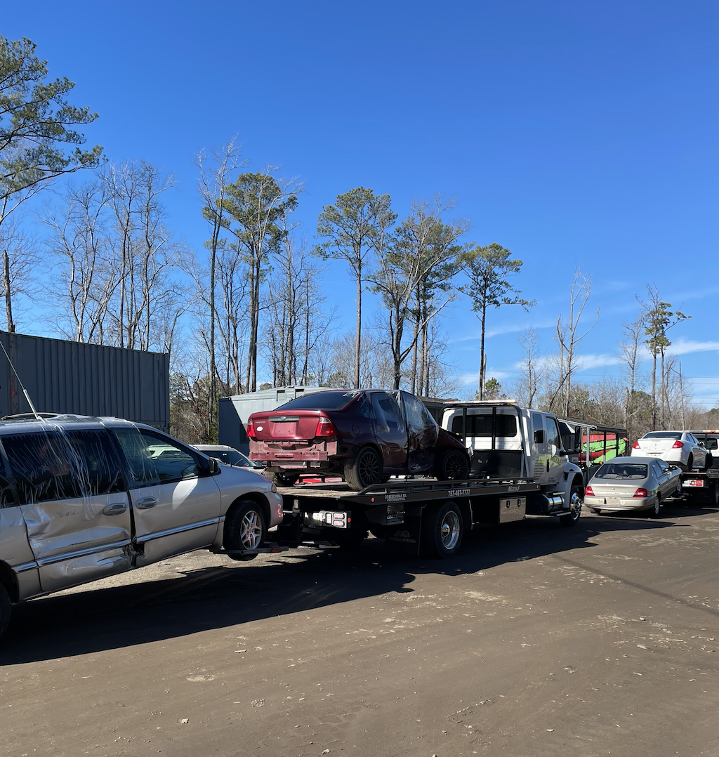 Junk Cars Flowing into Empire for Processing on January 24, 2023