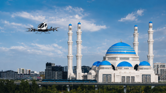 EH216-S Completes Central Asia’s First Human-Carrying eVTOL Flight in Kazakhstan 